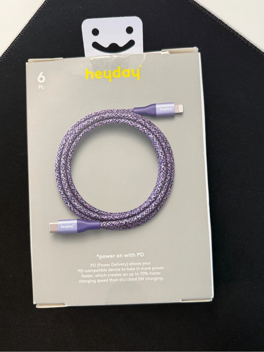 Heyday 6ft USB-C to MFi Certified Lightning Fast Charging Cable for iPhone iPad